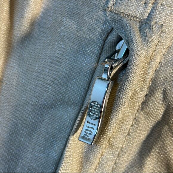 Post card Bergdorff Goodman ladies coat 6 brown linen moto biker capsule casual - Picture 8 of 16